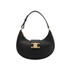 셀린느 미디움 아바 트리옹프 백 스무스 카프스킨 블랙 114493DGQ-38NO