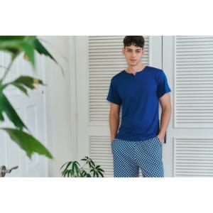 비너스 (인견상의)한여름 계속 시원한 느낌 남성 반팔상의 홈웨어-VEV3930M