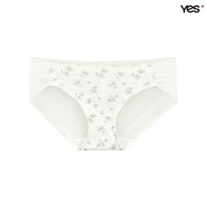 [예스]아이보리 플라워 와플 헴팬티 YSWPB343