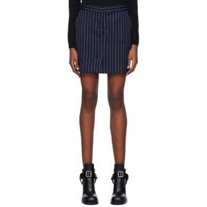 막스마라 미니스커트 네이비 키르시 미니 스커트 241118F090003