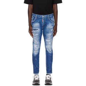 디스퀘어드2 청바지 인디고 블루 스케이터 데님 진 241148M186023