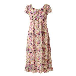 (85-100)살랑살랑 가벼운 꽃나염 컵드레스 실내복원피스잠옷WGN7172