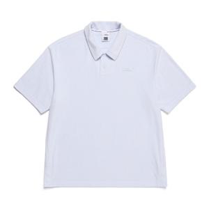 내셔널지오그래픽 N252MTS480 테리 세미오버핏 카라 티셔츠 PALE BLUE