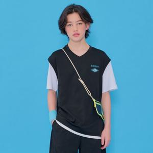 [오션스카이]남아 쿨 브이넥 레이어드 반팔 티셔츠-ECJB5837E03