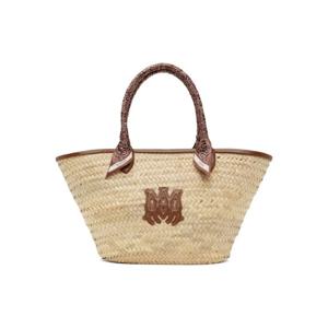아미리 토트백 베이지   브라운 MA 라피아 매크로 토트백 252886F049003