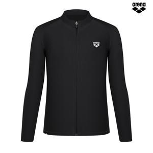 아레나 365 레귤러핏 남성 집업 래쉬가드 A5BM1RR45 BLK