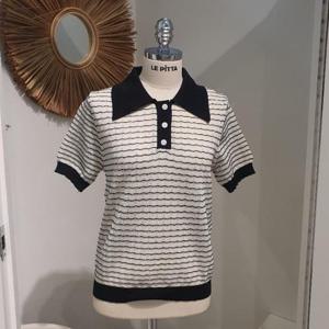 르피타 HC06 반팔 카라 티셔츠(블랙) L252BSW454