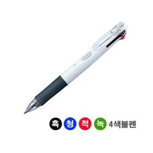 제브라)클립온4색 볼펜(B4A3/0.7mm/백색)