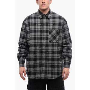 오프화이트 긴팔 셔츠 OMES003F23 FAB001 0800 Gray