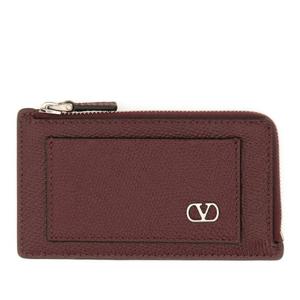 발렌티노 텍스처드 레더 지퍼 카드 지갑 7Y2P0AN6UAG AFD