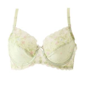 비너스  여성 소프크 플로럴 나염 홑겹 풀컵 D컵브라(VBR1706D)