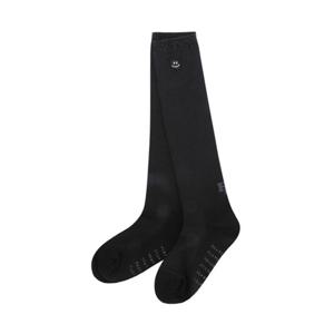 [파리게이츠] (521E1SC091)여성 스마일 자수 글리터 라인 니삭스