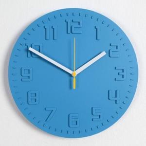 아트박스/추카추카넷 모던스타일 저소음 벽시계(블루)