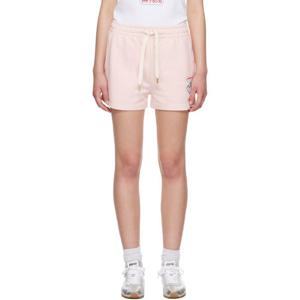 카사블랑카 반바지 핑크 카사블랑카 몬타뉴 스포르티프 쇼츠 252195F088004