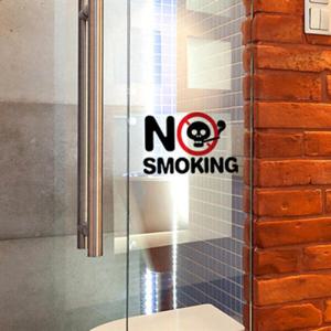 아트박스/제제데코 해골 골골이_금연스티커2 *2piece*