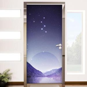아트박스/꾸밈 bc162-밤하늘별자리_현관문시트지