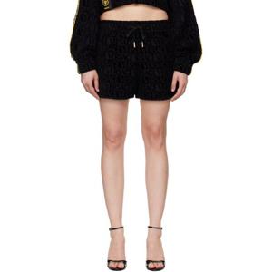 베르사체 반바지 블랙 아이 러브 바로크 쇼츠 252404F088002