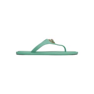 베르사체 샌들 그린 알리아 고무 플랫 샌들 252404F124010