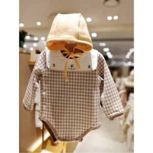 (밍크뮤10) 25FW가을신상 (BE)프롯 체크세트 바디슈트HK (35A7004009)