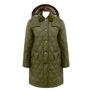 [버버리] 여성 데레햄 롱 패딩/올리브/80571701