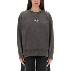 모스키노 워시드 그레이 릴렉스 핏 크루넥 맨투맨 17058234 249