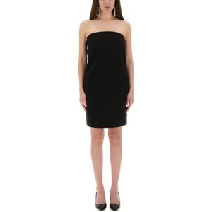 모스키노 스트랩리스 피티드 블랙 미니 원피스 04455524 0555