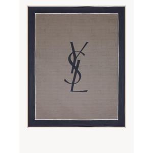 생로랑 머플러 스카프 8221383Y039 4178 WHITE