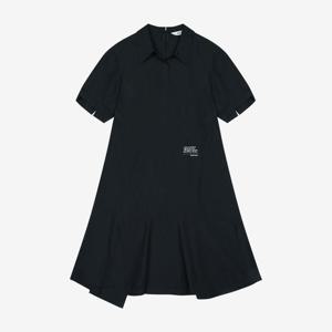 [베스띠벨리]슬릿 컷팅 셔츠 원피스 BKOAE2542