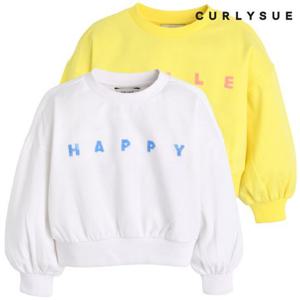 [컬리수]아동 레터링 스팽글 크롭 맨투맨 C241TSG10P