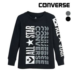 [플레이키즈프로]컨버스 키즈 로고 긴팔티셔츠 EOF11QTS54