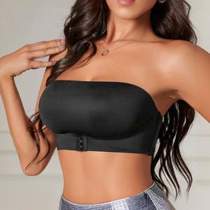 어니븐 2단 앞후크 수면 자세 브라 오프숄더 브라탑 브라탑