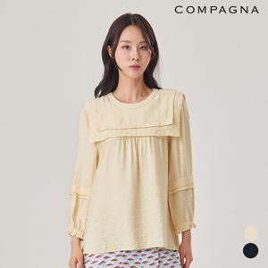 스퀘어 자카드 블라우스_CACS2-WRC120