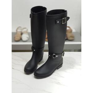 한슈 세이브존03 릭크 실버 버클 레인 롱부츠 3cm AGHS8189579spA