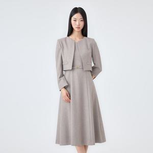 [린(의류)]젤리안 자켓 레이어드 원피스 (LCOPOJ0300)