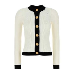 발망 화이트 비스코스 블렌드 가디건 FF1KL191KI64 GAB