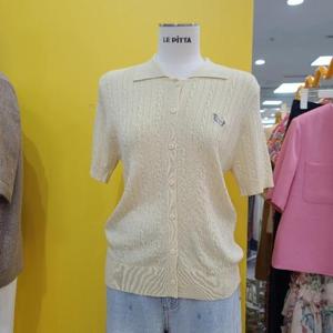 르피타 DP01 카라단추 니트티 L252BSW853