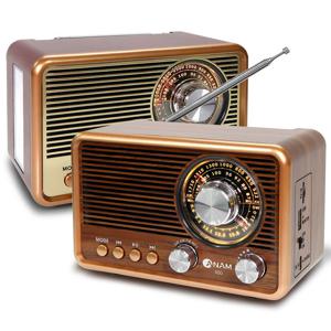 USB음원 TF카드 레트로 아날로그 블루투스 스피커 클래식 휴대용 탁상용 라디오 R50