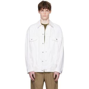 아페쎄 청자켓 오프 화이트 엘비스 데님 재킷 252252M177000