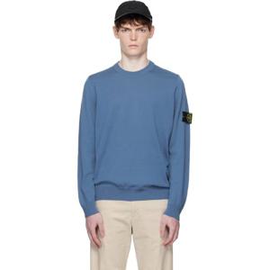 스톤아일랜드 티셔츠 블루 5100071 라이트 RWS 퓨어 울 스웨터 252828M201008