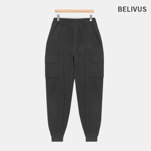 빌리버스 남자 카고 조거팬츠 스판 밴딩 면바지 BWS049