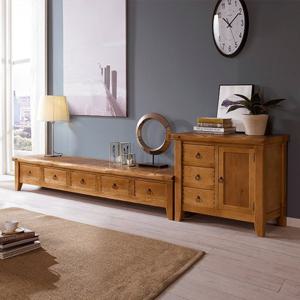 마루엔개비 우리목 장거실장세트 2PC TV대 원목가구