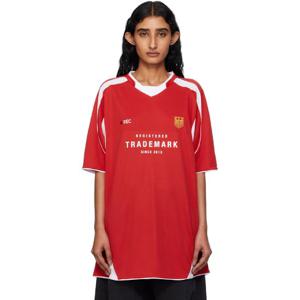 베트멍 티셔츠 레드 트레이드마크 풋볼 저지 탑 252669F110009