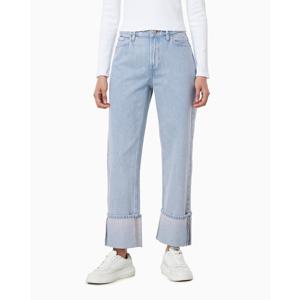 [캘빈클라인 진]여성 릴렉스 크롭핏 롤업 라이트블루 데님(47C725G)