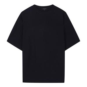 [파렌]파렌하이트 [23S/S] 네이비 골조직 반팔 라운드 니트형 티셔츠 (FGUCD8312)