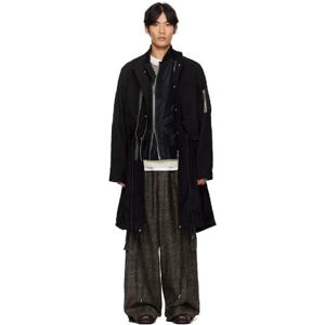 사카이 코트 블랙 립스탑 코트 252445M176001