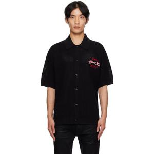 26 SS 아미리 남성 블랙 할리우드 오토 메시 셔츠 252886M192000