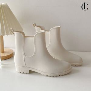 엘케이트 여성 레인부츠 방수신발 숏기장 장마철 첼시부츠 장화 DM0177