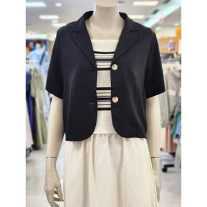 SOUP 세이브존07 싱글 칠부 소매 크롭 자켓 SB4JK86