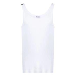 돌체앤가바나 민소매 티셔츠 M8C19JONN96 W0800 BIANCO OTTICO