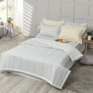 [르헤브] 썸머체크 시어서커 누빔이불 패드세트 (SS/싱글)